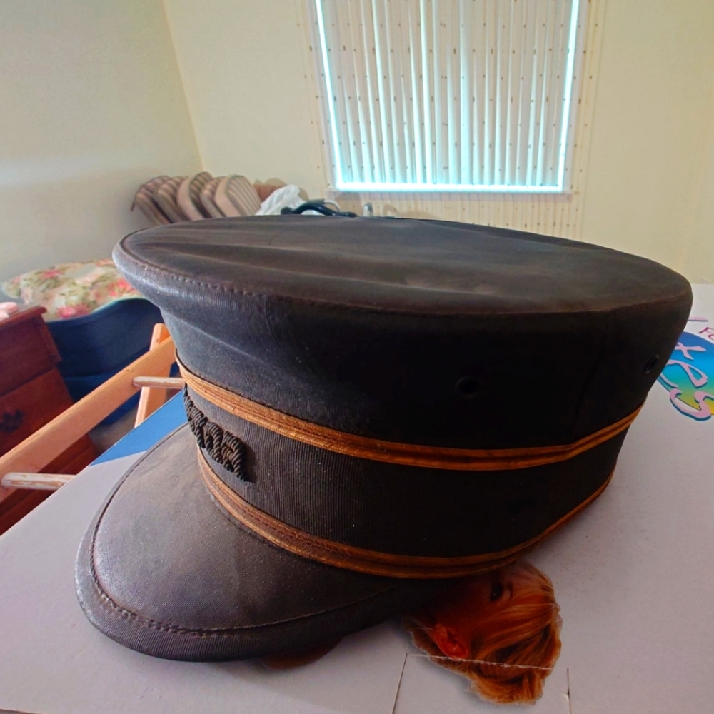 Antique Rail Road Conductors Hat. Chicago.